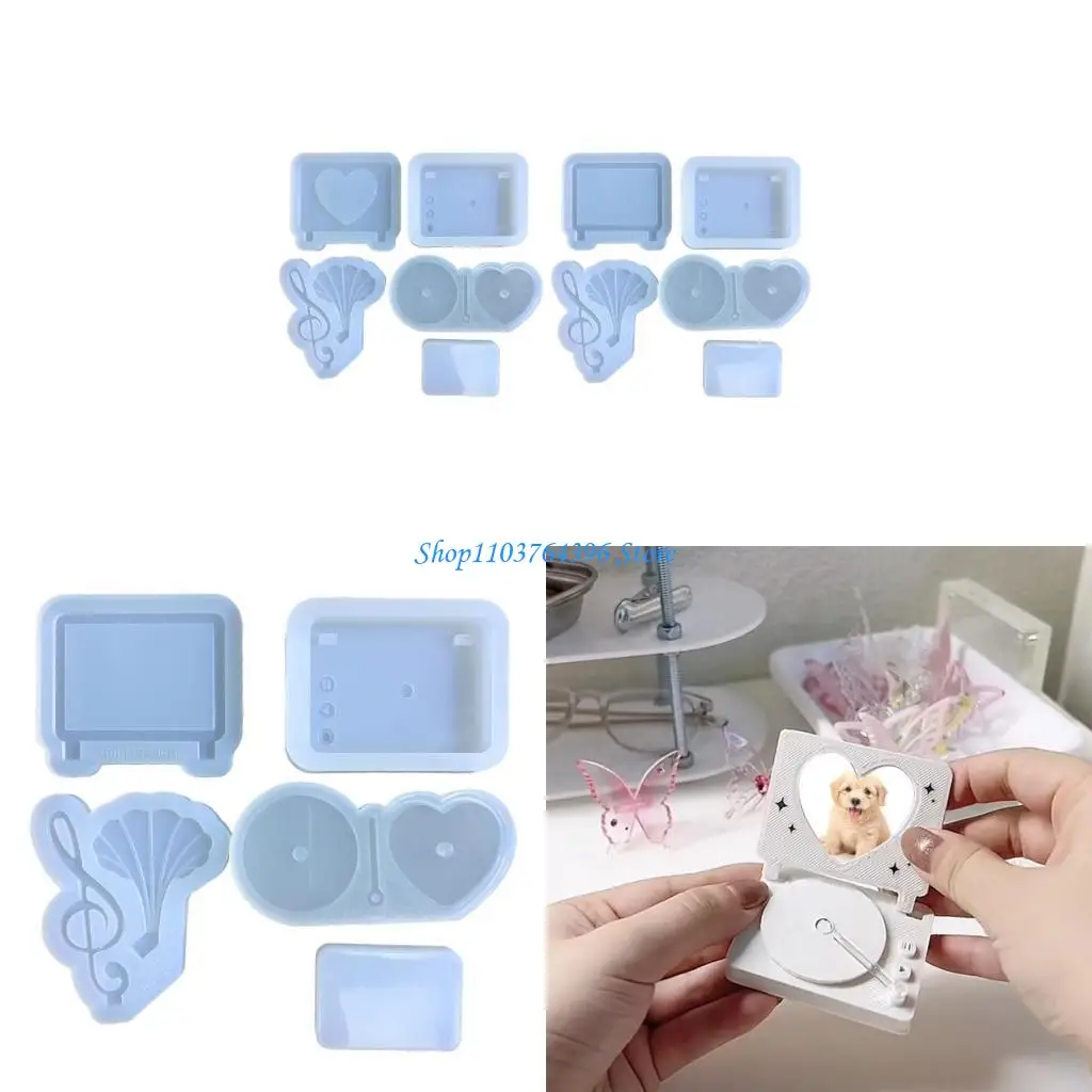 

Форма для литья эпоксидной смолы с зыбучим песком, проигрыватель пластинок, силиконовая форма, форма для фоторамки