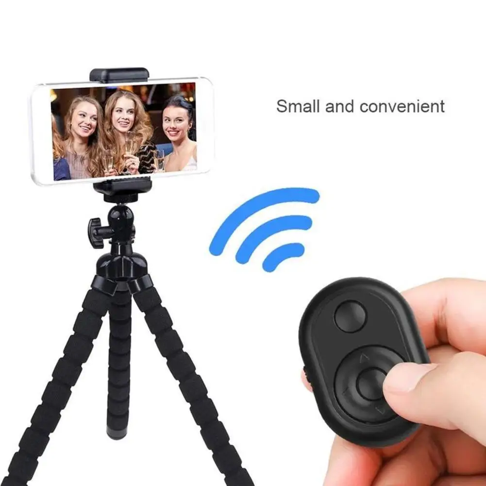 Bluetooth Remote Control Button Remote Control Live Self-timer Page Turning Shutter Release Monopod Selfie For Android 