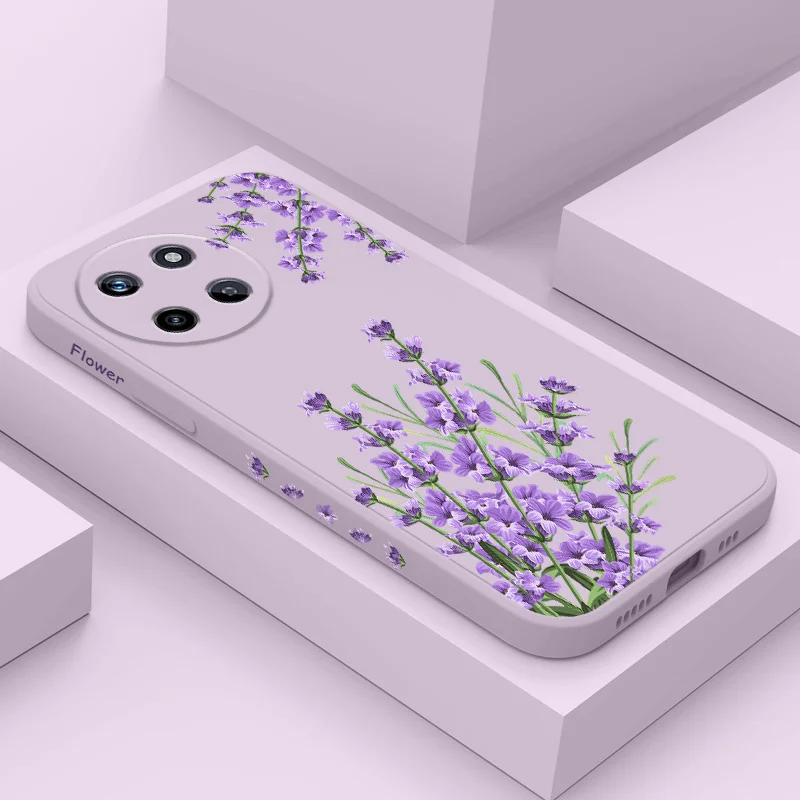 

Romantic Grass Phone Case For OPPO Realme 14 13 12 11 10 9 9i 8 8i 7 Pro Plus C35 C21Y C25Y C25 Liquid Silicone Cover