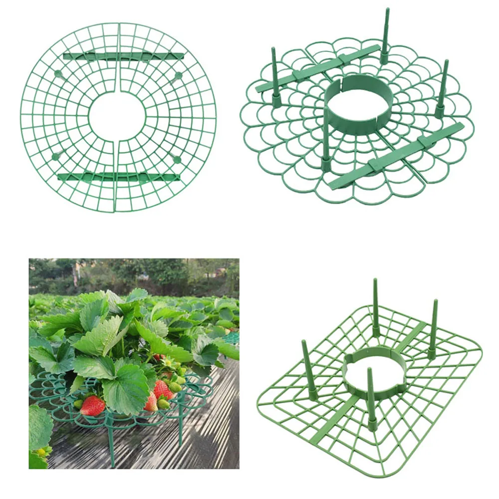 

Strawberry Stand Frame Holder Balcony Planting Rack Fruit Support Plant Flower Climbing Vine Pillar Gardening Stand