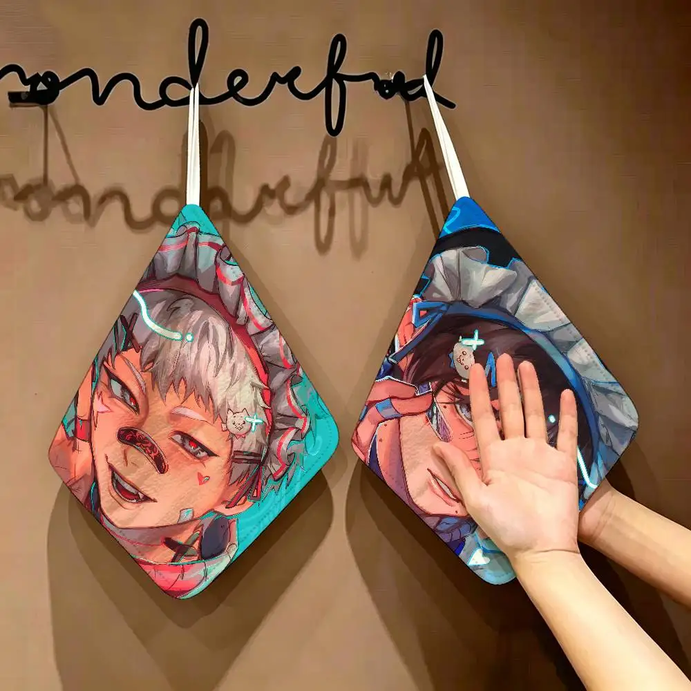 

The Summer Hikaru Died Hanging Kitchen Towel, Polyester Cotton Material, Wear Resistant Hand Wiping Towel for Home