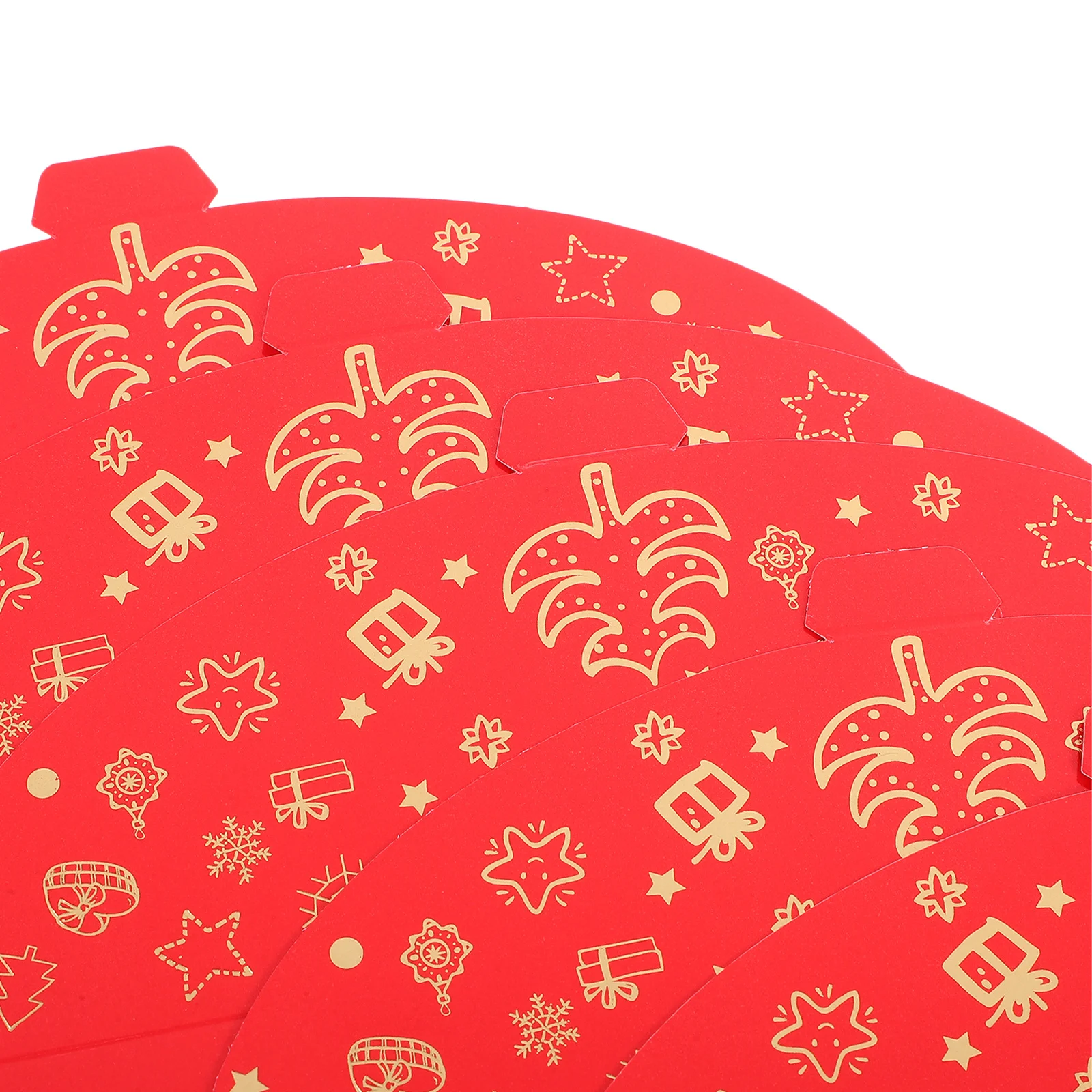Sobres rojos de lámina dorada, diseño navideño encantador, sobres para dinero de la suerte, decoración para Festival de Año Nuevo, rojo tradicional, 5 uds.