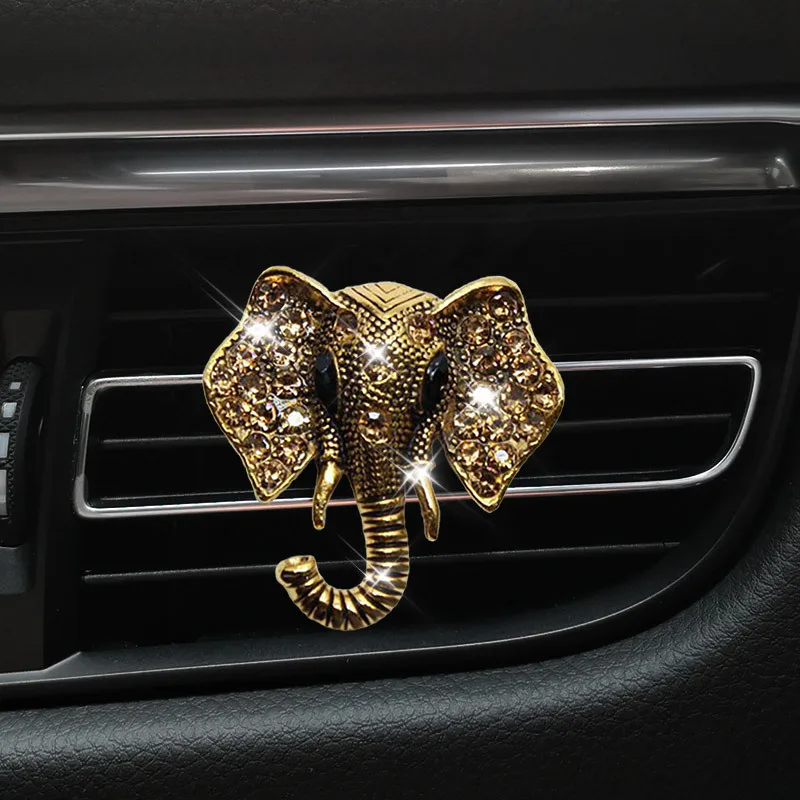 Nuovo stile elefante bottiglia di profumo auto aria condizionata uscita profumo auto profumo auto interni accessori fragranza auto