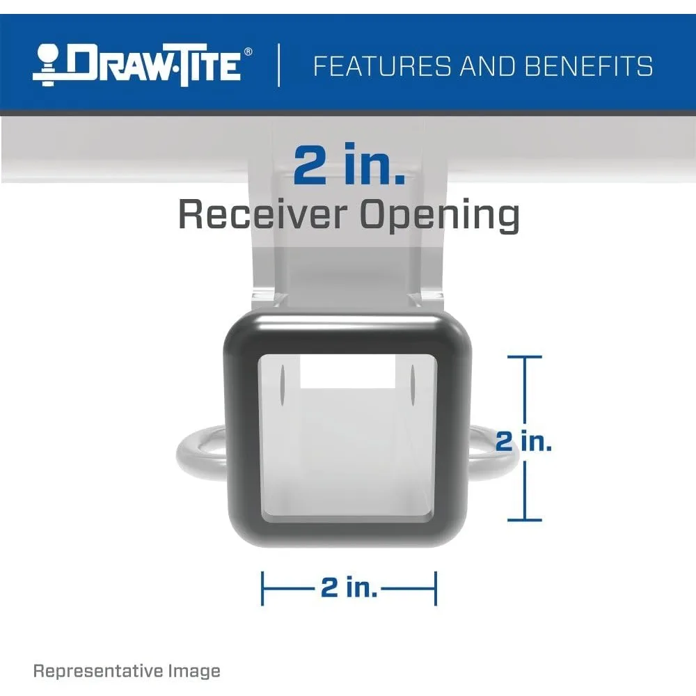 Draw-Tite 76028 وصلة فئة 3، 2 جهاز استقبال مربع، متوافق مع شيفروليه إكوينوكس، جي إم سي تيرين، بونتياك تورنت