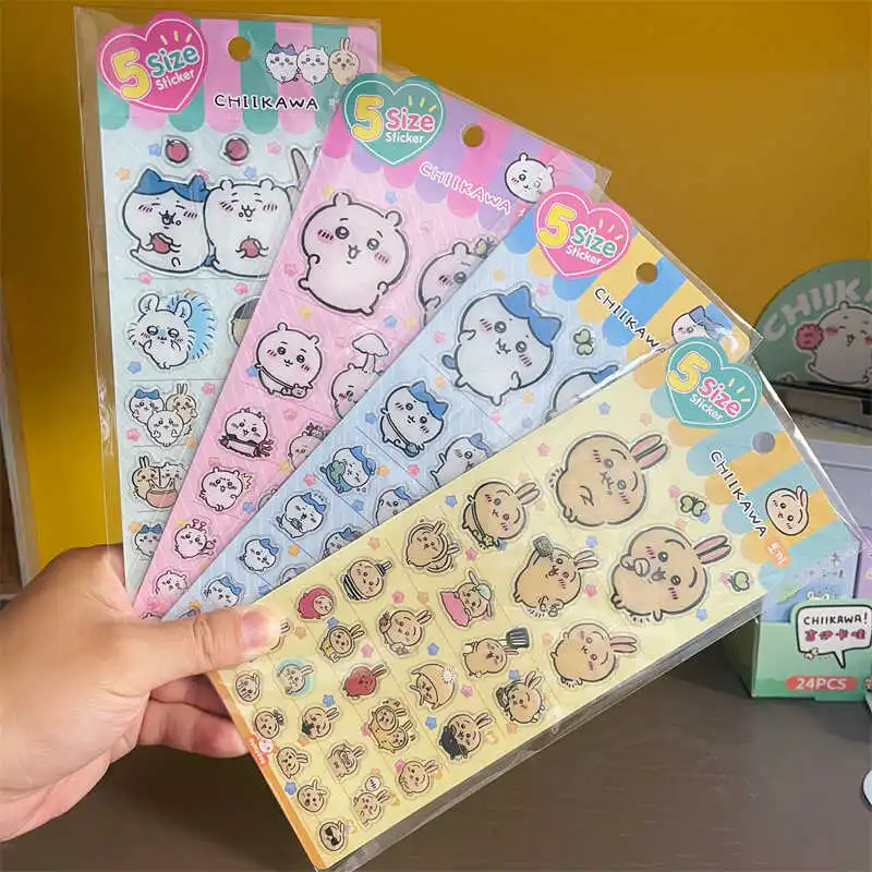 

Chiikawa Hachiware Usagi cartoon creative glue drop three-dimensional sticker cute computer sticker DIY decoration sticker