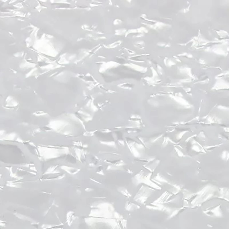 NALFI-3Ply PVC With Bass Guitar Pickguard Material Sheet DIY Untrimmed 16.9X11.4X0.09 In, Pearl White