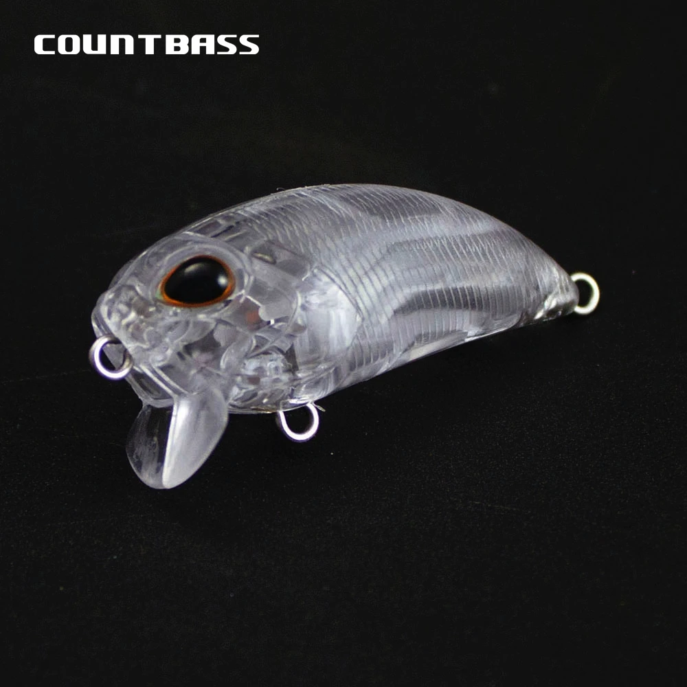 Countbass 10Pcs Magnet System Blank Hard Lures 50mm/2\