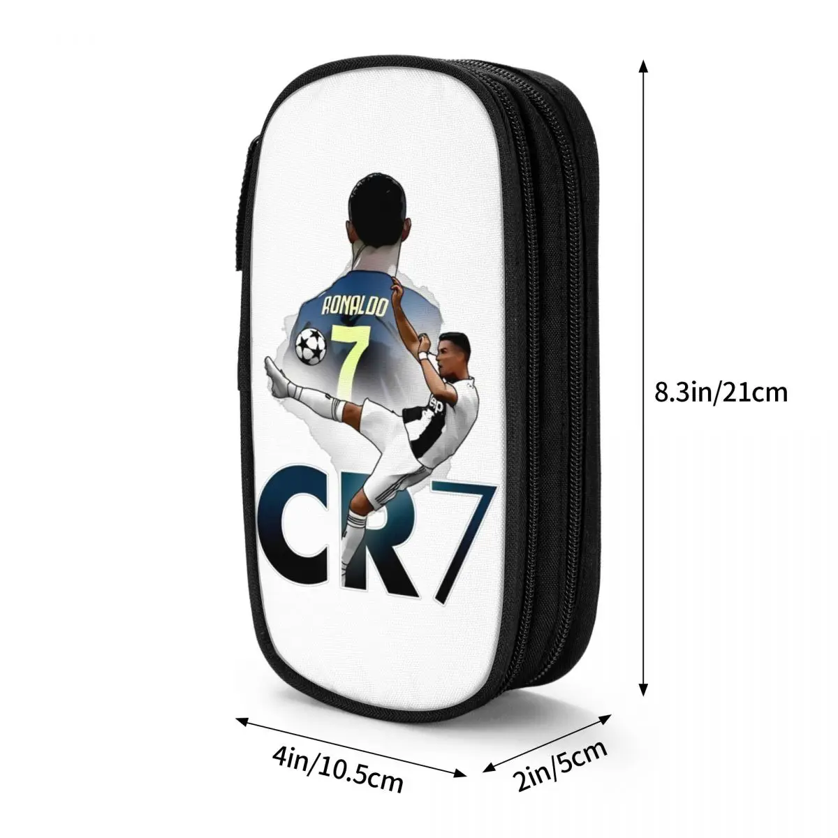 CR7 Football Soccer Accessories Pencil Case Large-capacity For School Ronaldos Pencilcase Perfect Gifts