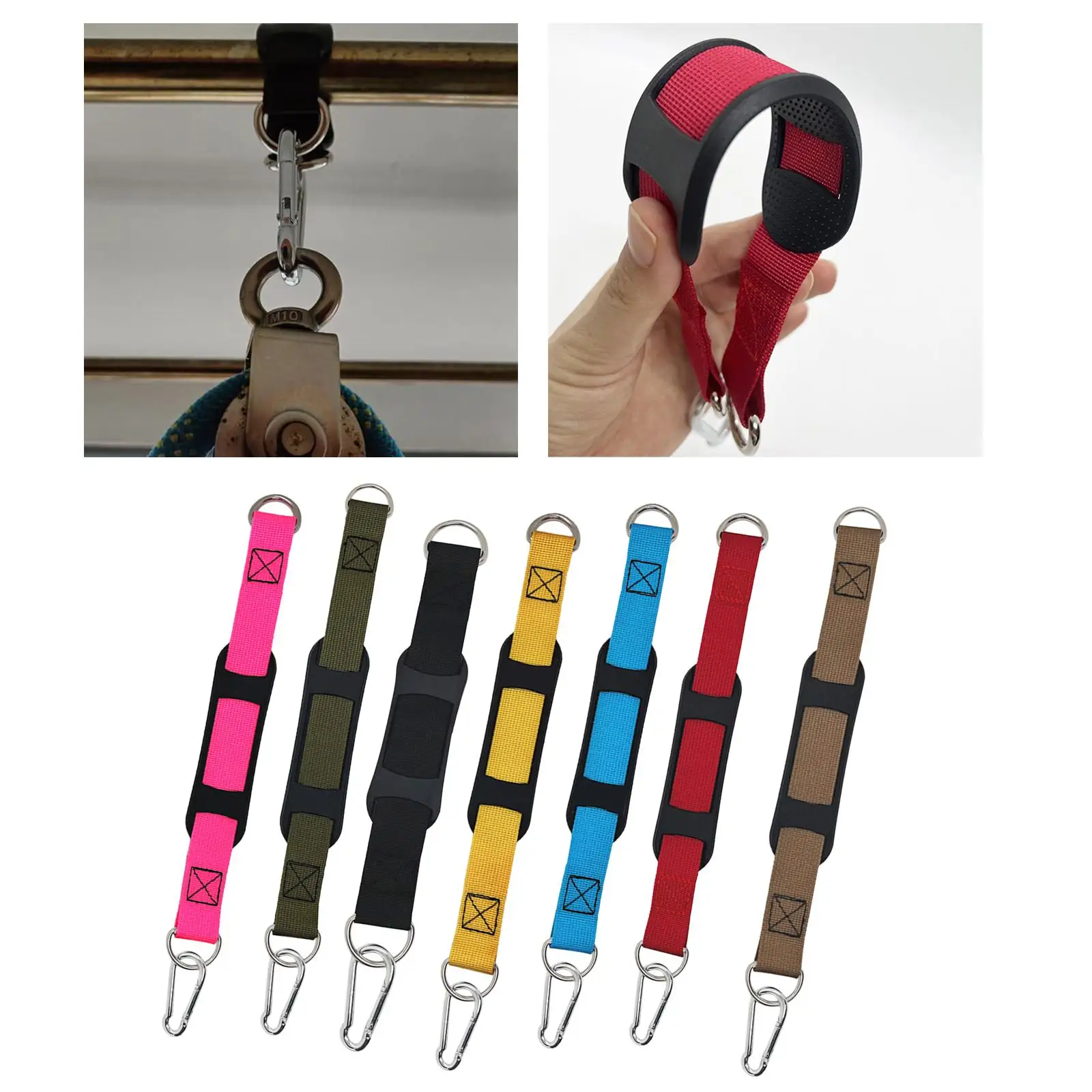 Heavy Duty Fitness Strap for Pulley Cable Attachment Outdoor Camping Hammock Sandbag Belt Anti Slip Nylon Workout Gear for Men