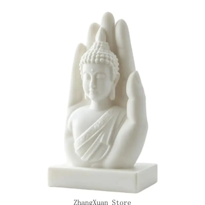 Meditierende Figurenskulptur mit erhobener Hand zur Ausstellung 3XUF – Detail 3