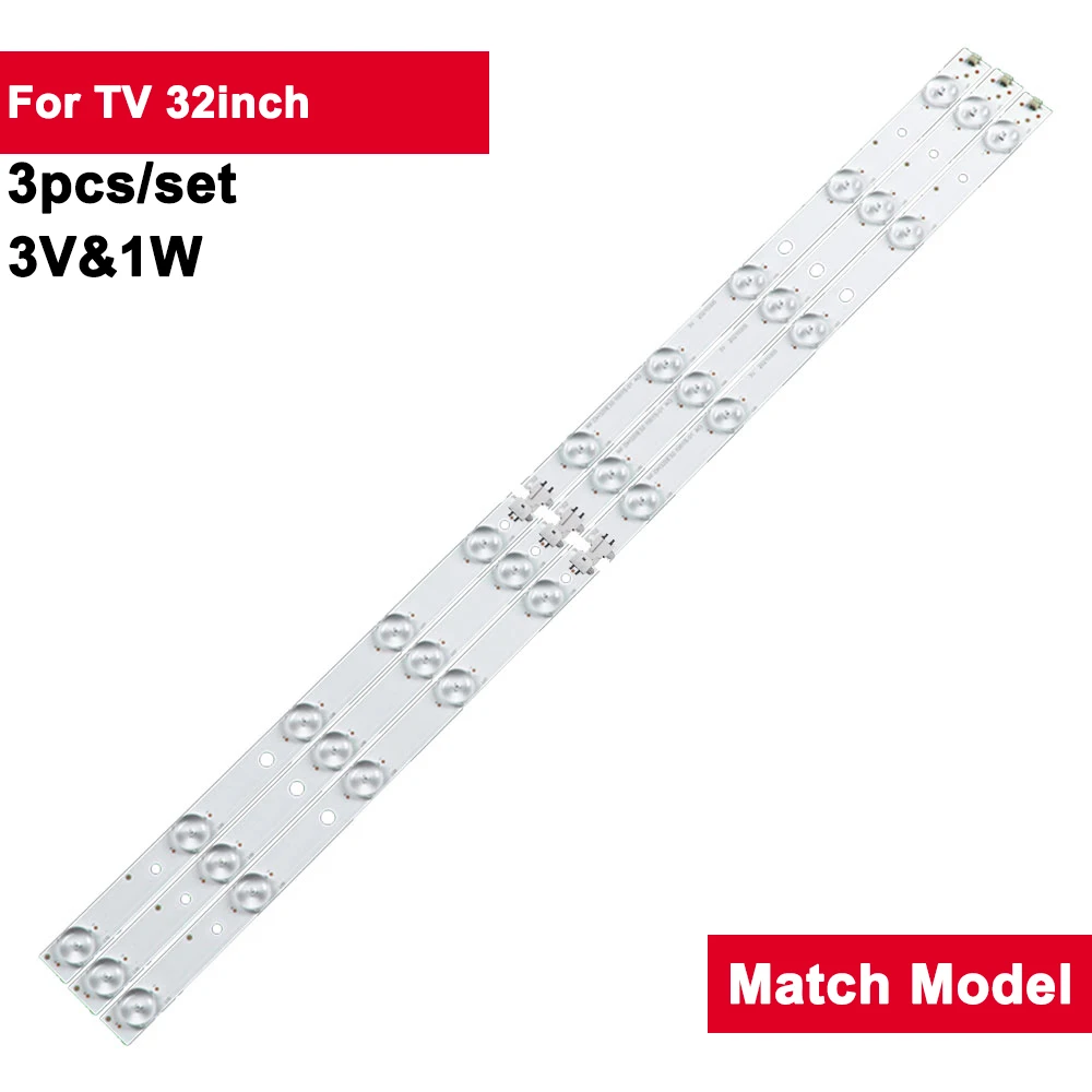 

597mm TV Lights Backlighting For TV 32inch LED502 RF-DH320E32-1001S-01 3Pcs/Set Led Backlight Strip 40C1000N 40B2080N LSC400H