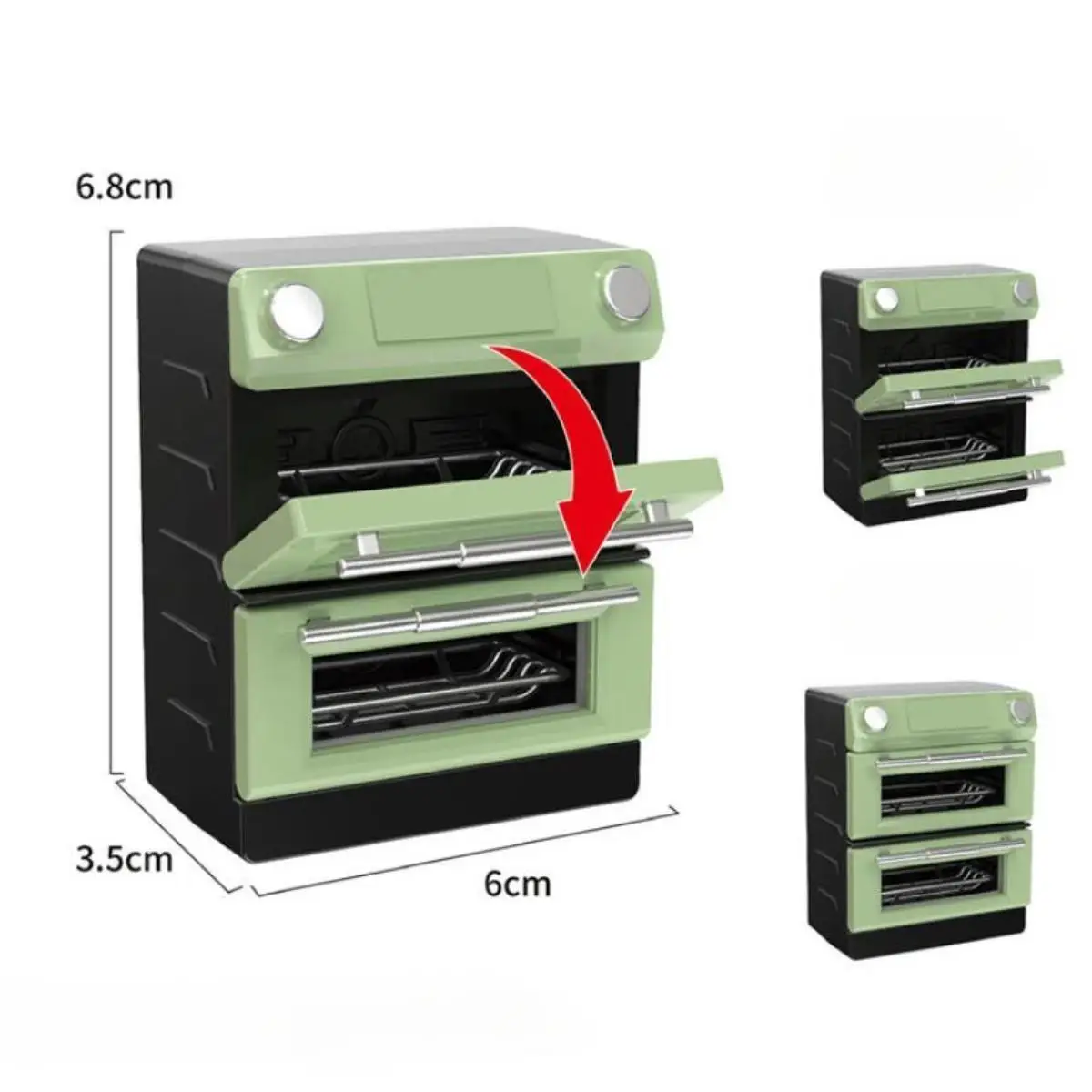 Forno de Dollhouse Infantil, Dollhouse, Cena Modelo, Favor de Festa, 1:6, 1/12