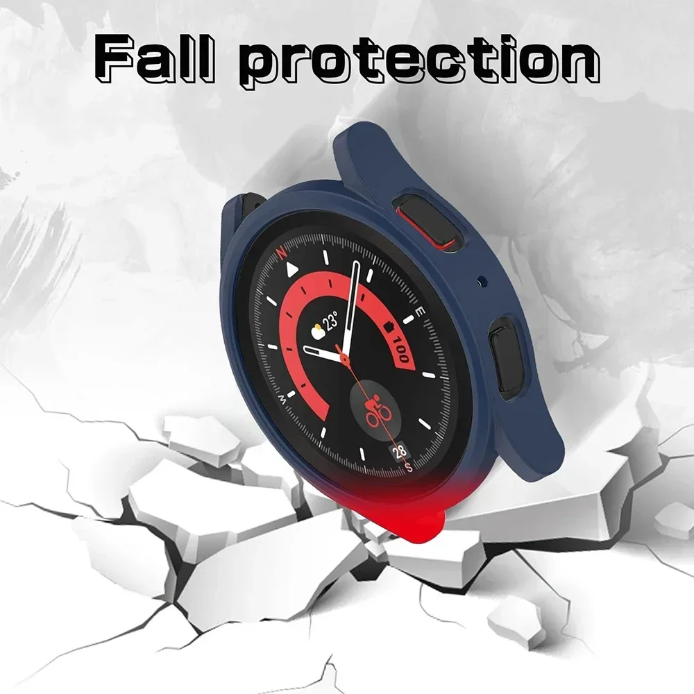 Case for Samsung Galaxy Watch 5 Pro 45mm Galaxy Watch 6 5 40mm 44mm PC Case All-Around Protective Shell for Watch6 classic Cover