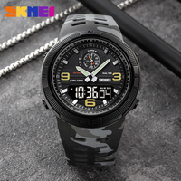 SKMEI 1655 Outdoor Sports Men's Electronic Watch Dual Display Multi functional Waterproof Student Exploration Watch