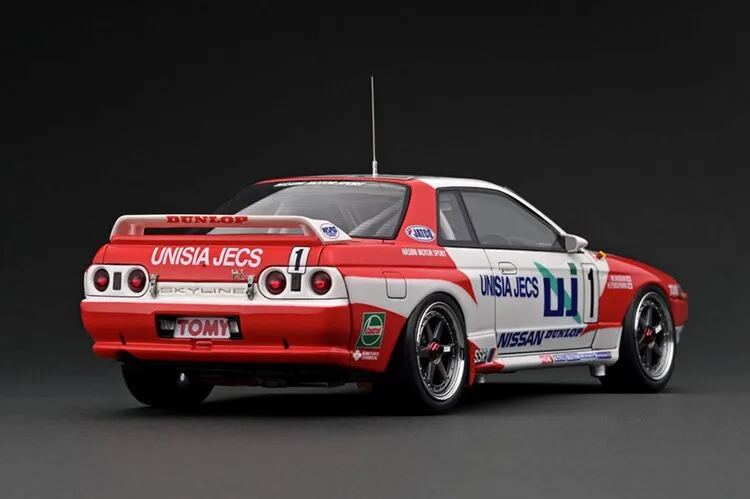 IG 1:18 Scale UNISIA JECS SKYLINE #1 1993 JTC Resin Car Model