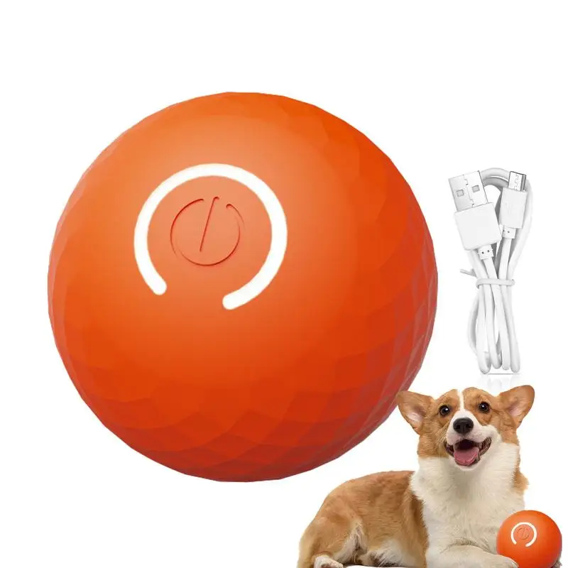 Smart Interactive Dog Toy Smart Automatic Rotating Ball Dog Toys Pet Supplies Rechargeable Enrichment Toys With 2 Modes For