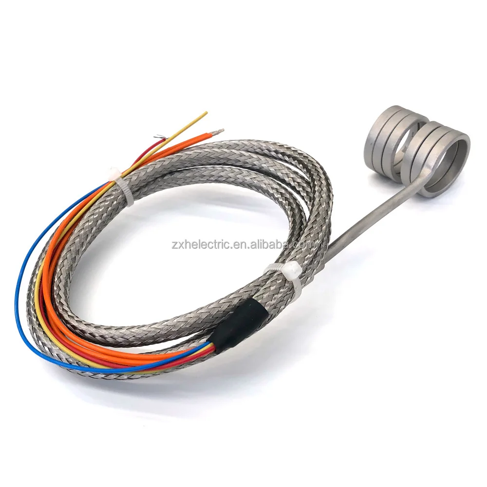 hot sales straight type spring type hot runner coil heater for injection machine