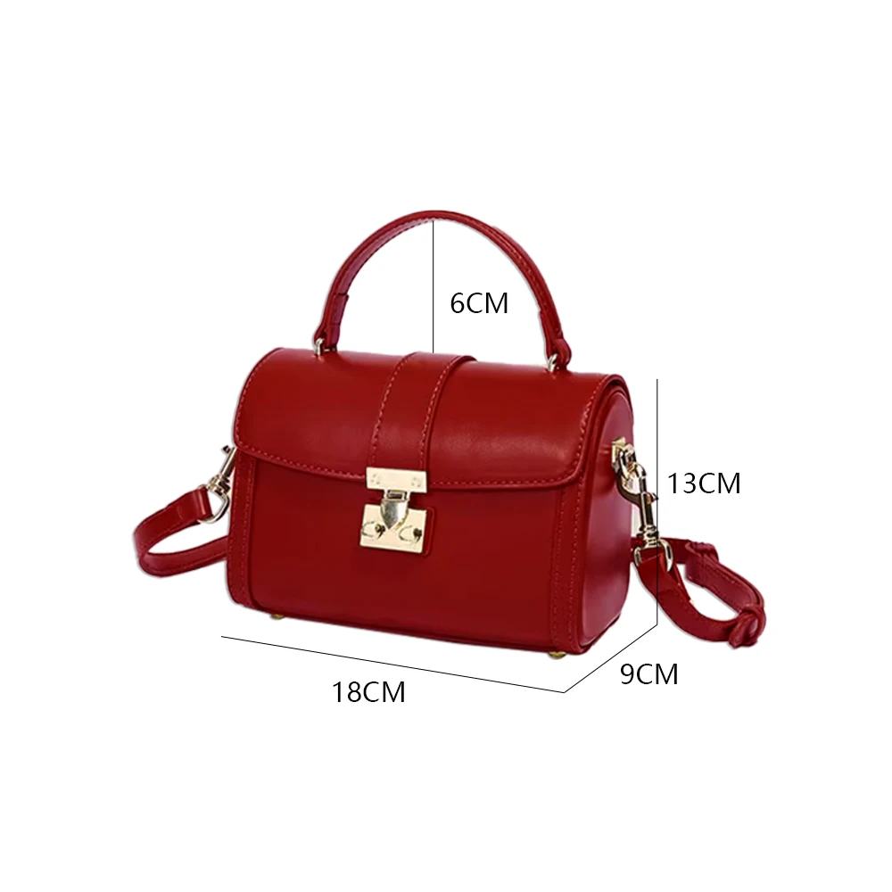 LOUIS LEVANE Luxury Handbag With Top Handle Square Designer Shoulder Crossbody Bags For Women