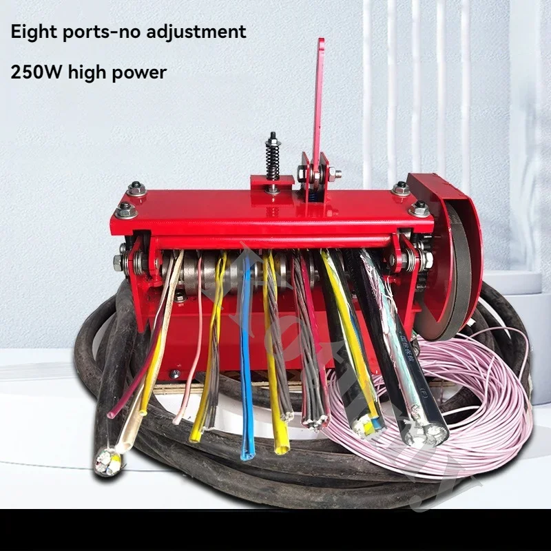 250 W Wire Stripping Machine 2-28 mm Small Cable Wire Peeling Machine Scrap Copper Recycle Tool