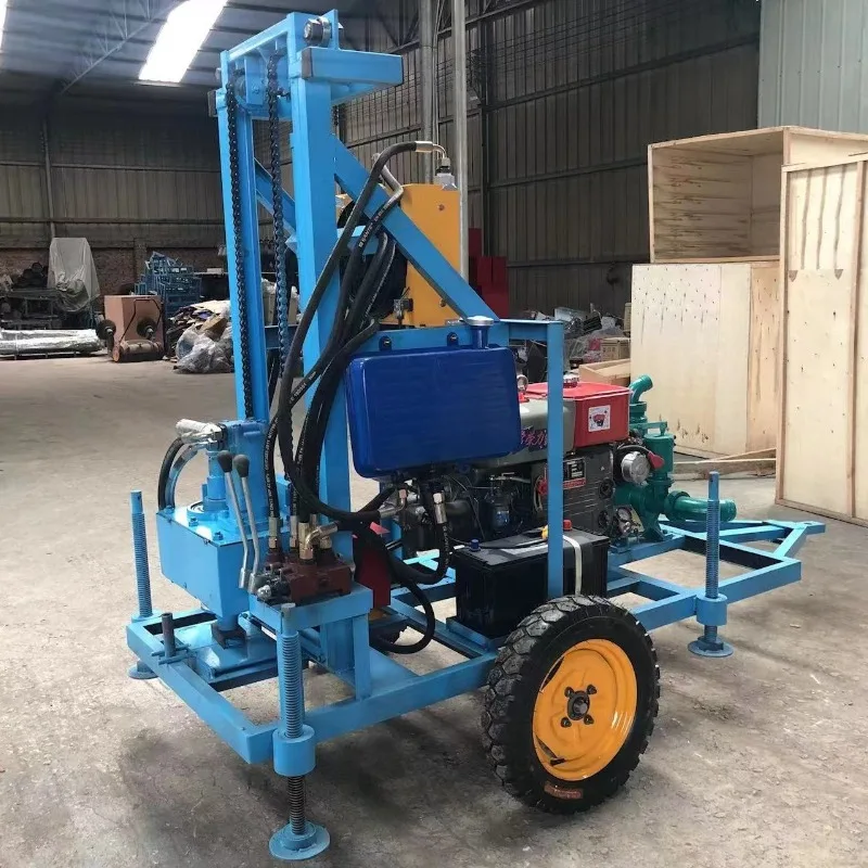 Customized Water Well Drilling Rig Wheel Model Water Well Drilling Rig Construction Drilling Machine for Poland Irrigation Farm