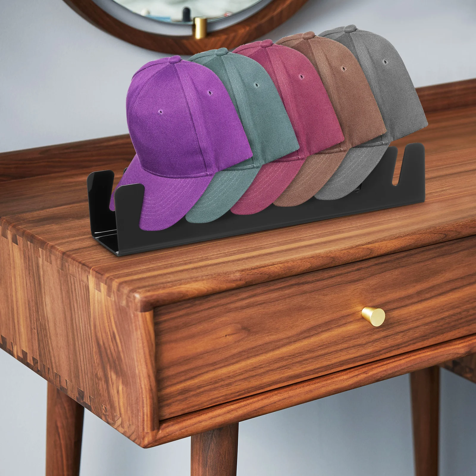 

2pcs Organizer Baseball Caps Holder Desktop Cap Storage Rack For Baseball Hats Stand Rack Cap Display Stand Hat Stands For Caps