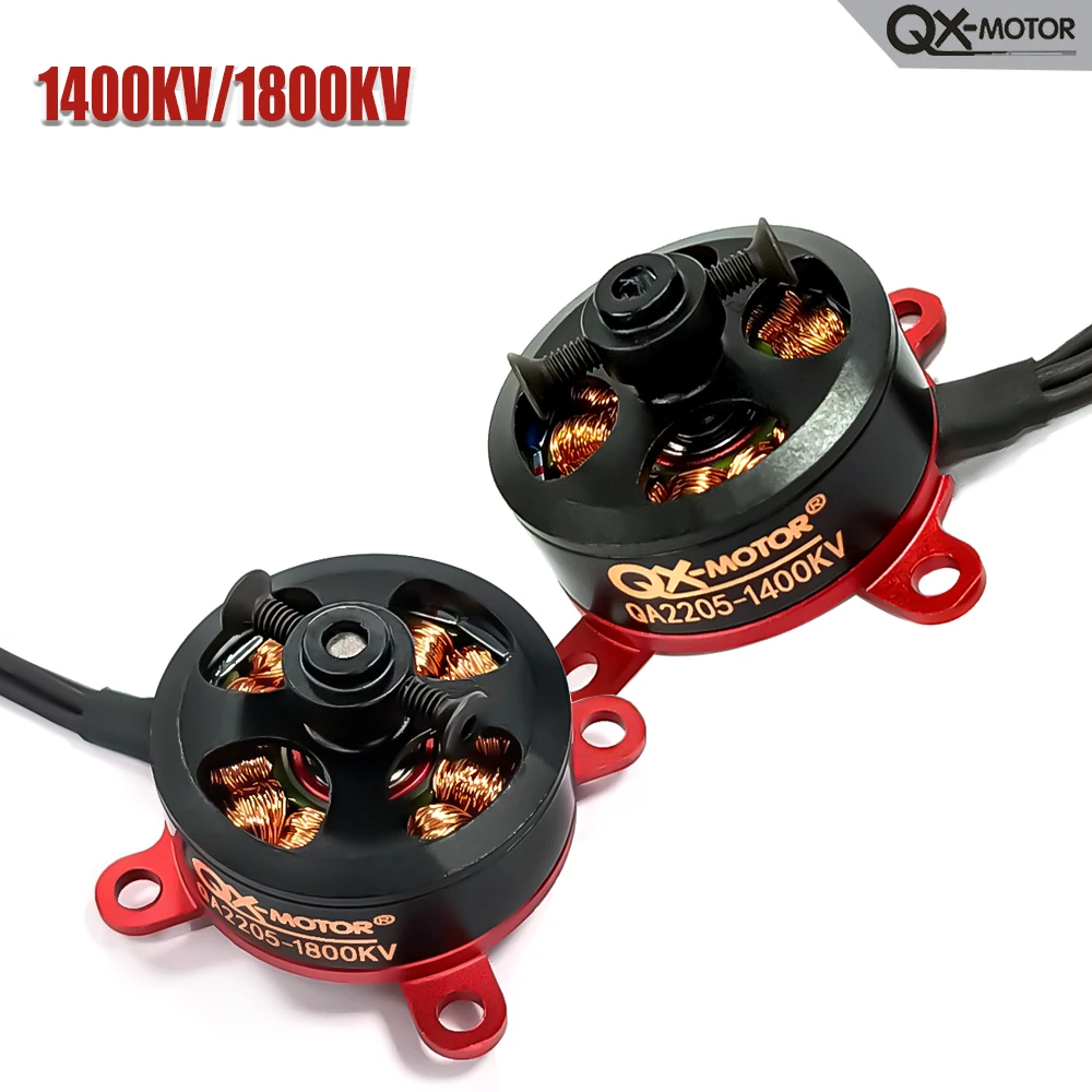 

QX-MOTOR Brushless Motor QA2205 2-3S 1400KV 1800KV Motor for RC Multirotor Helicopter Quadcopter Multiaxis Drone Fixed-wing Part
