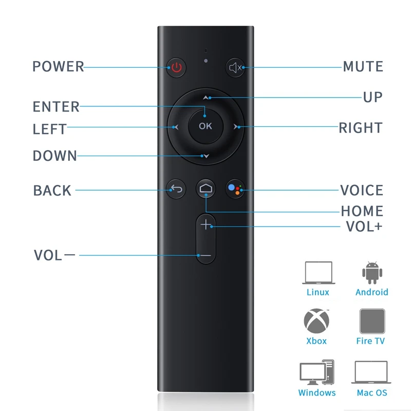 Q8 Bluetooth High Quality Voice Remote Controller Wireless Keyboard New Version For TV Networked Set-Top Box