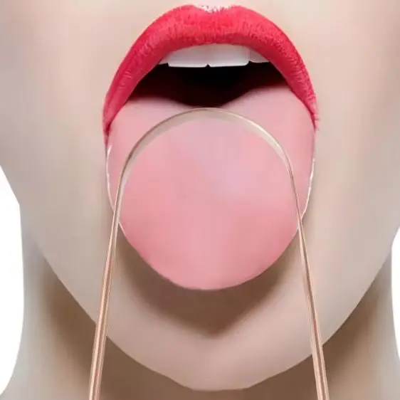 20Pcs Copper Tongue Scraper Oral Cleaner Brush Fresh Cleaning Hygiene For Men And Women High Quality Tounge Scraper