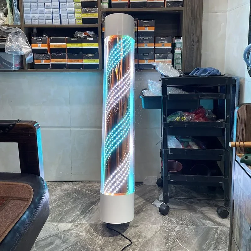 for Barber Shop LED Rotating Light Hair Salon Dynamic Beauty Bright Internet Celebrity Trend Store Outdoor Large Semicircle