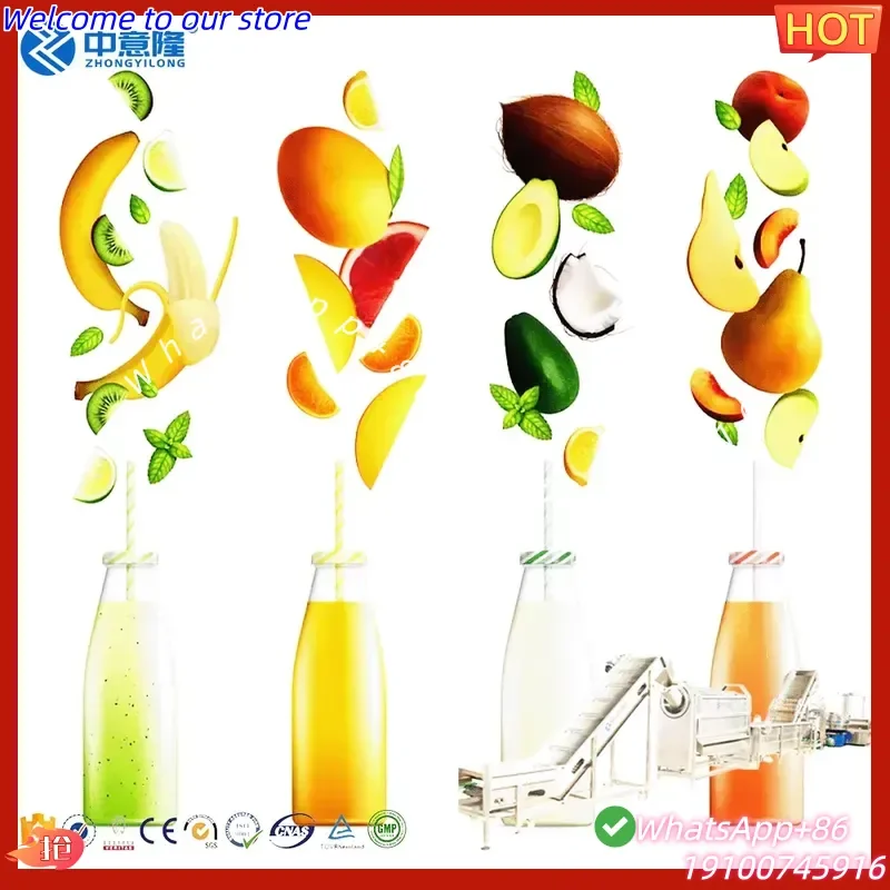2026Hot High Quality Commercial Fruit Orange Juicer Ginger Mango Lemon Pineapple Cashew Juice Extractor Filling Machine
