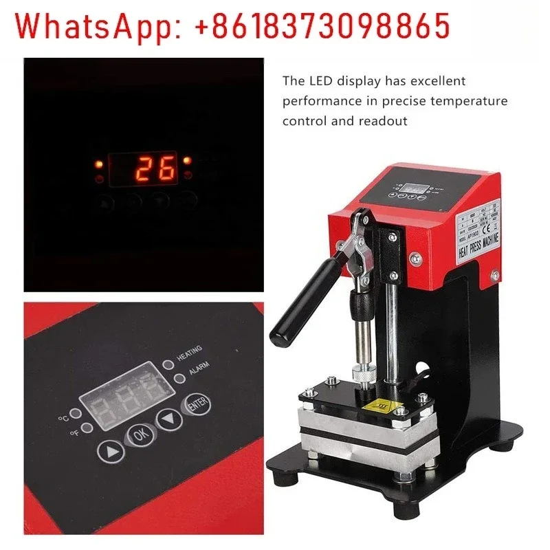 Máquina manual de prensa quente, máquina de colofonia ap1903, máquina de transferência de calor, pequena máquina de prensa de resina de aquecimento de placa superior e inferior