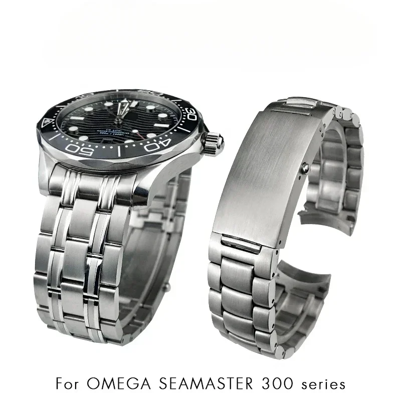 High Quality Stainless Steel 20mm 22mm Wacthband for Omega 300 Seamaster Diver 300M Planet Ocean Speedmaster S Watch Solid Strap