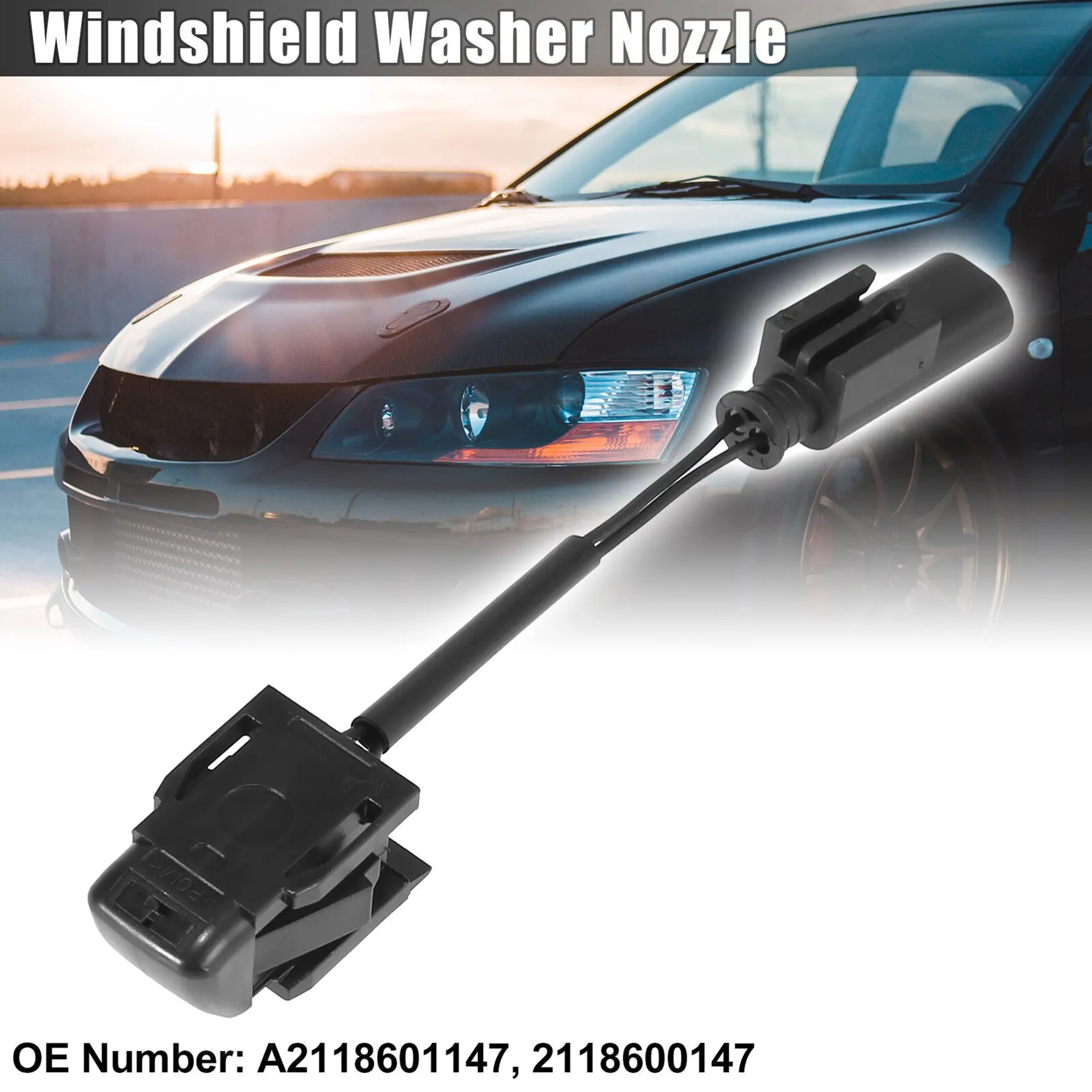 Windshield Washer Nozzles 2118600147 for Mercedes-Benz W203 C W209 CLK CLK350