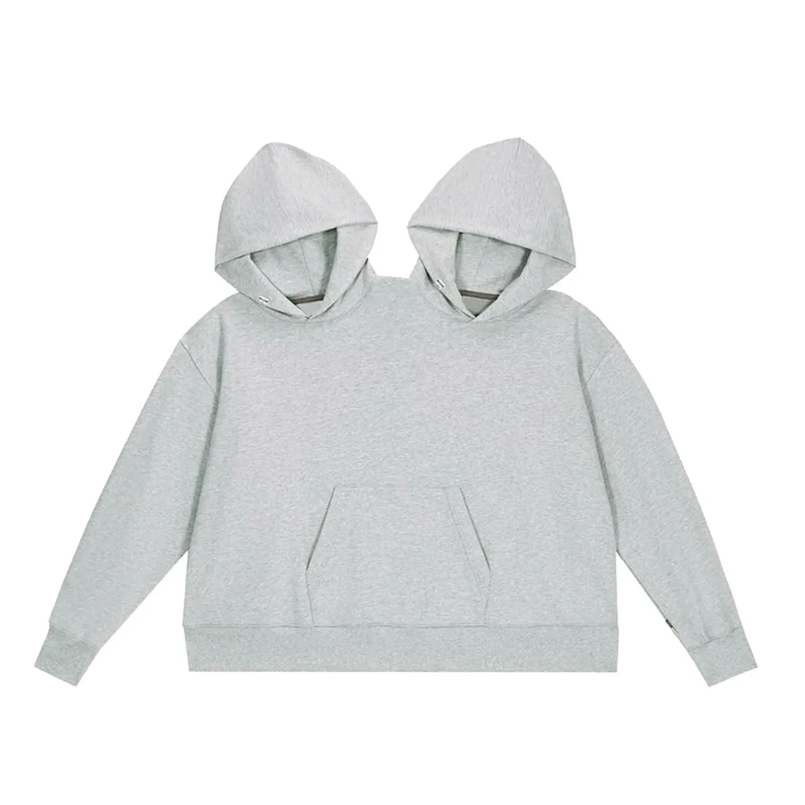 

Sweat-shirt à capuche pour Double personne, coupe ample, couleur unie, vêtements intimes pour deux personnes, Couple créatif