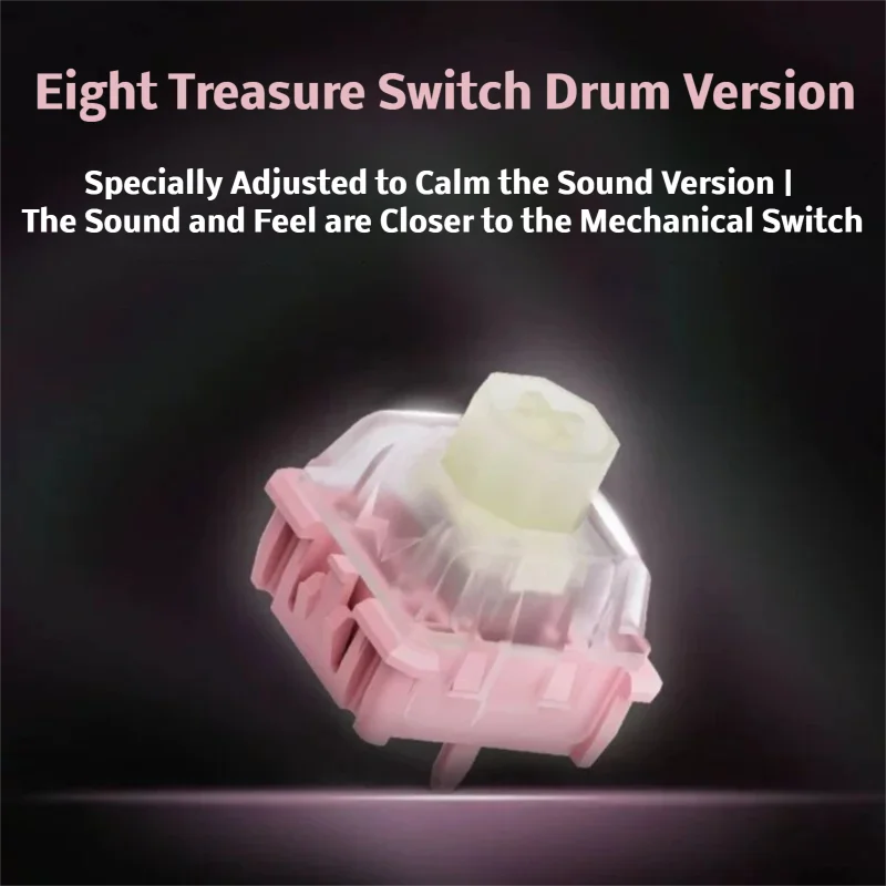 WuqueStudio WS Flux HE Switch Drum Version 35gf Factory Lubrd مفتاح خطي مغناطيسي HE لوحة مفاتيح مغناطيسية مفتاح مخصص PA66 #2