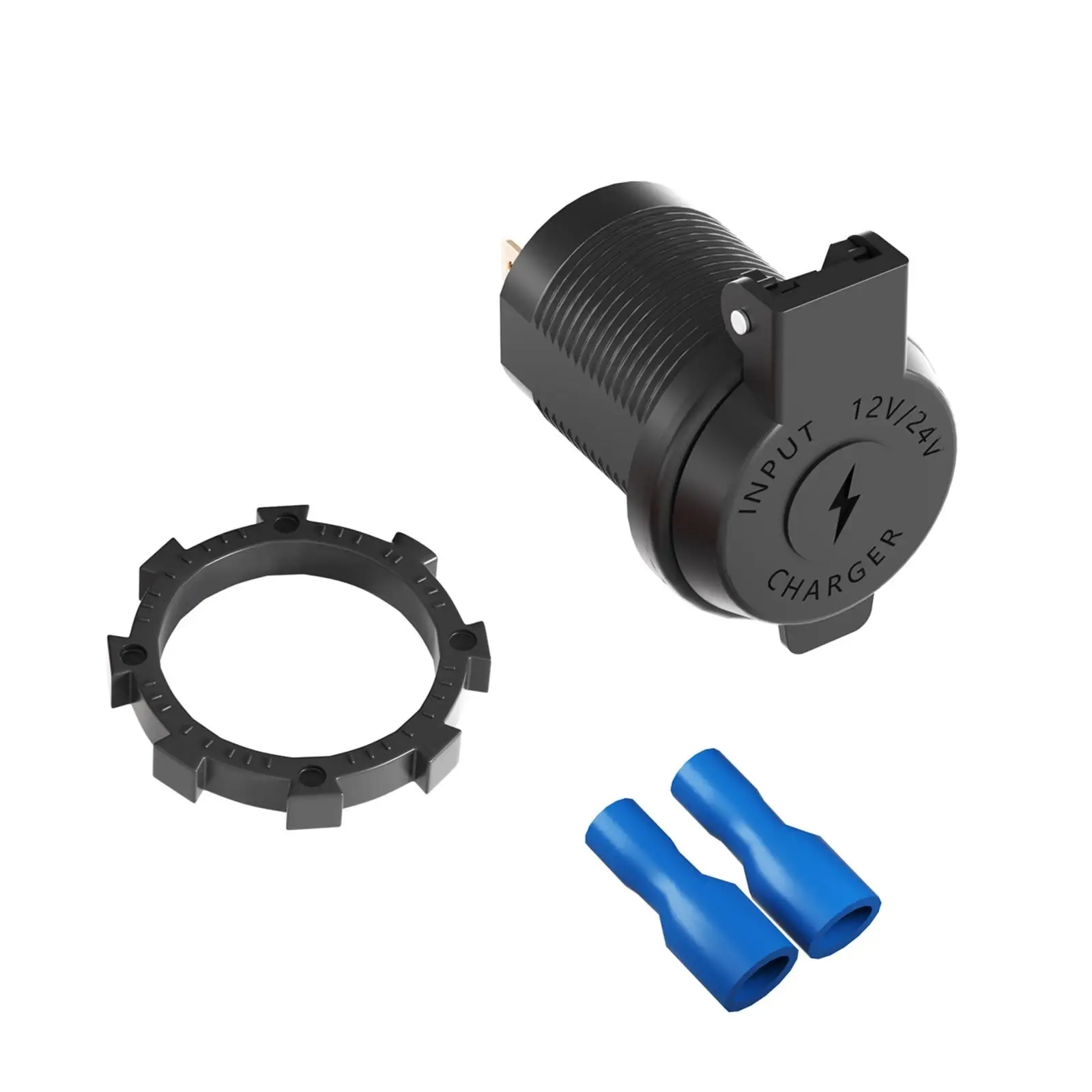 مقبس شاحن USB PD نوع C + QC 3.0 تيار مستمر 12 فولت/24 فولت للدراجات النارية البحرية #2