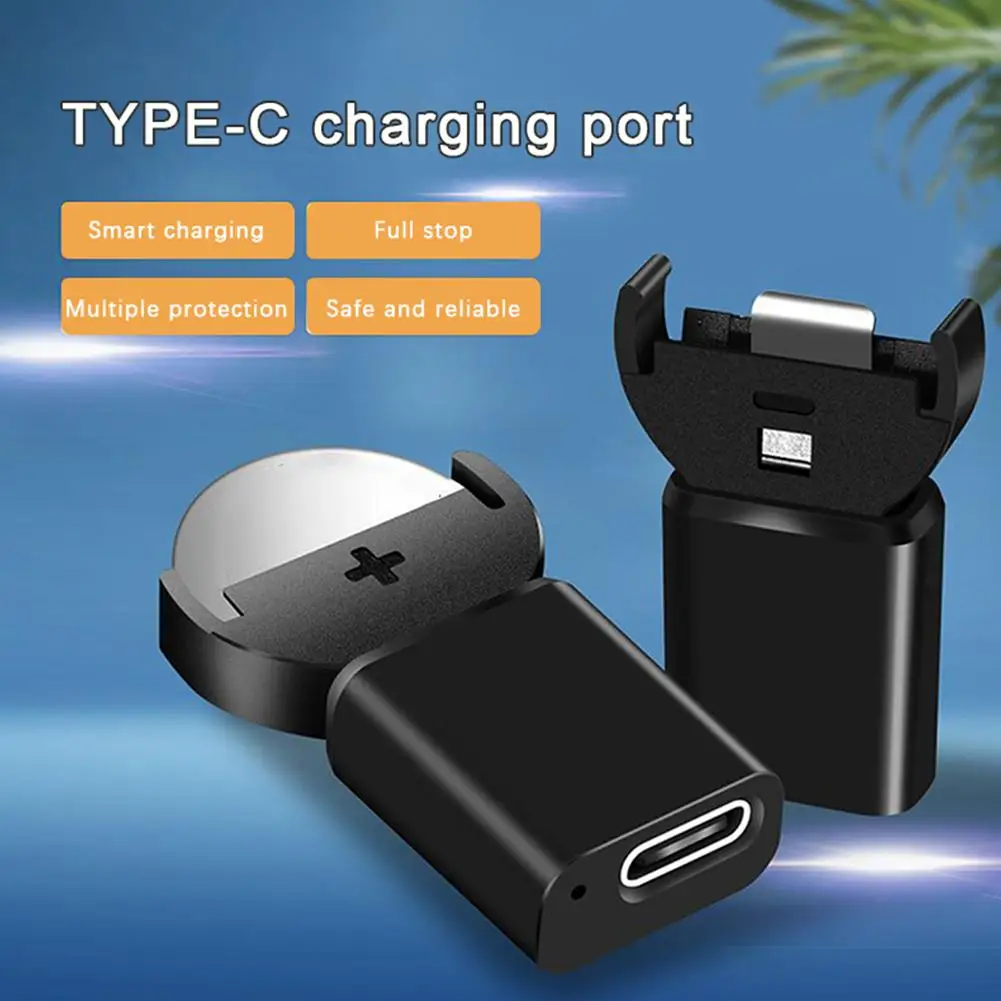 Type-c Lithium Coin Charger Widely Charging for LIR2032,LIR1632,LIR2025,LIR2016,LIR2032H Batteries Long-Lasting