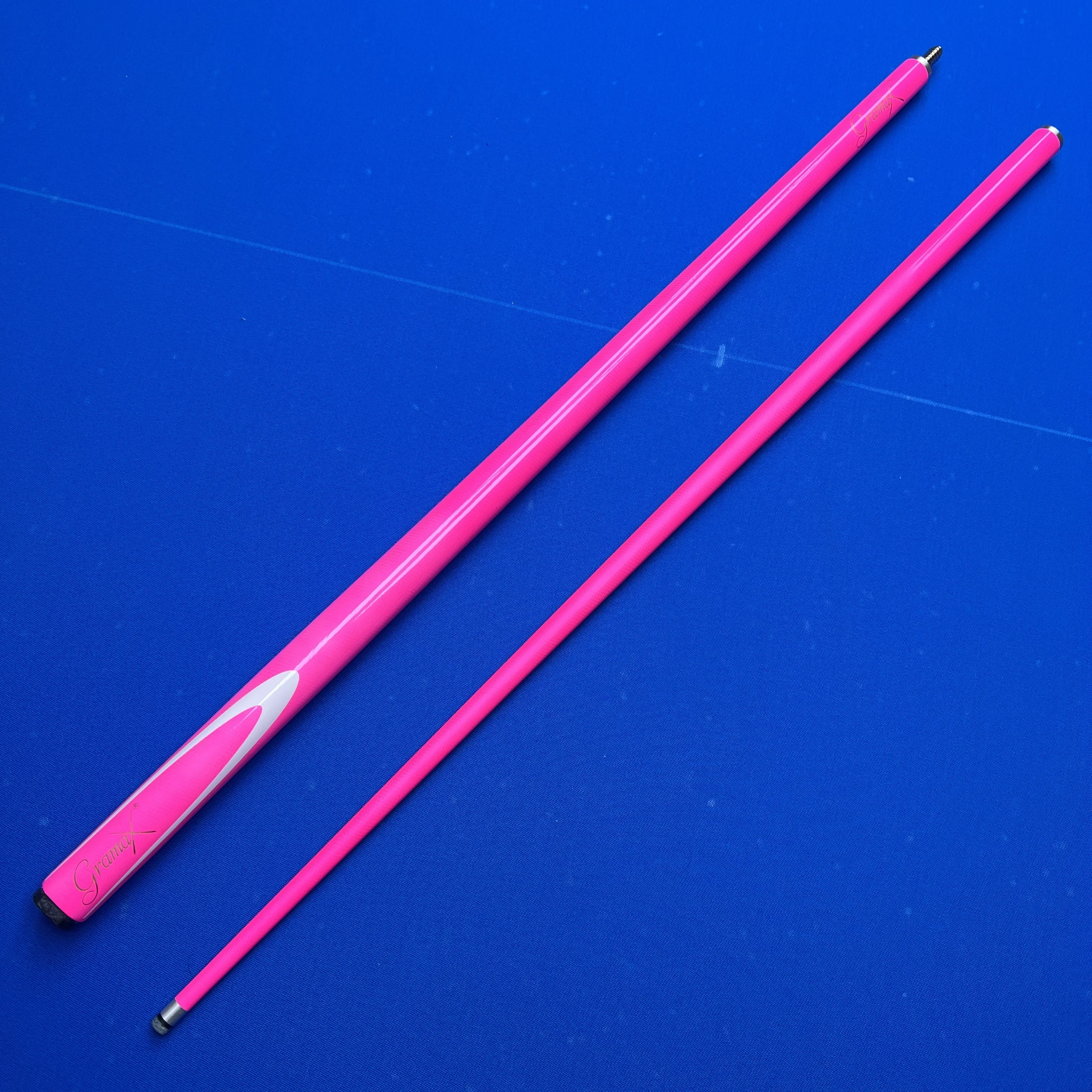 Durable 9.5mm Low Deflection Fiberglass Snooker Cue 148cm for Beginners Solid Hit Training Stick