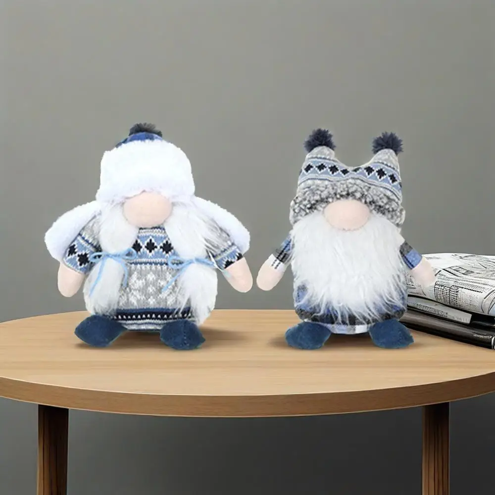 

Rudolph Christmas Hat Dolls Christmas Decorations Fabric Home Decor for Living Room Bedroom Study Ornaments Gifts for Children