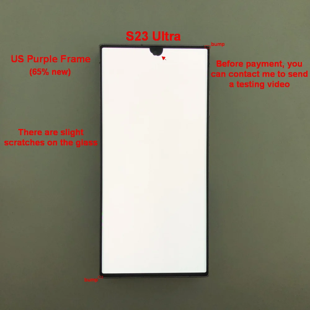 Met gebreken Amoled Voor Samsung Galaxy S23 Ultra 5G Lcd S918B S918B/DS Display Touch Screen Digitizer montage 100% testen