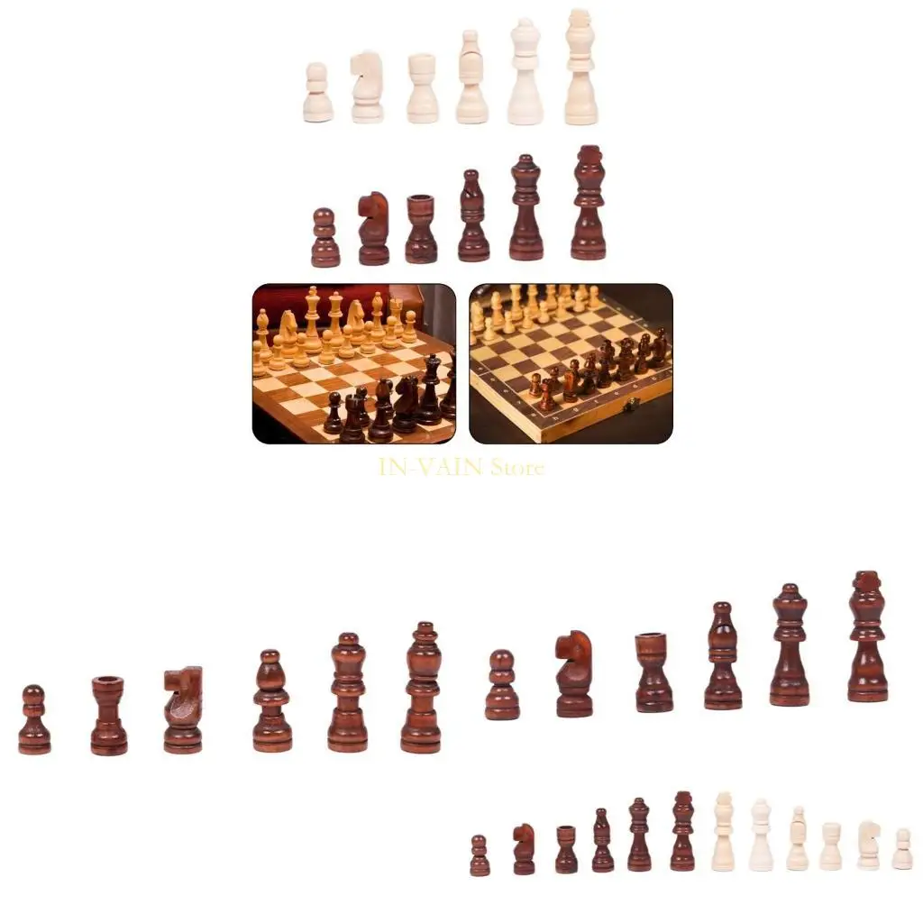 

M5TC 32PCS Портативные шахматные фигуры международные шахматные фигуры для взрослых или детей