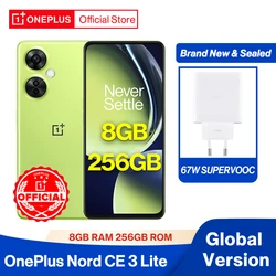 Globale Version OnePlus Nord CE 3 Lite 5G 8 GB 256 GB 108 MP Kamera SUPERVOOC 67 W Ladung 5000 mAh Akku NFC