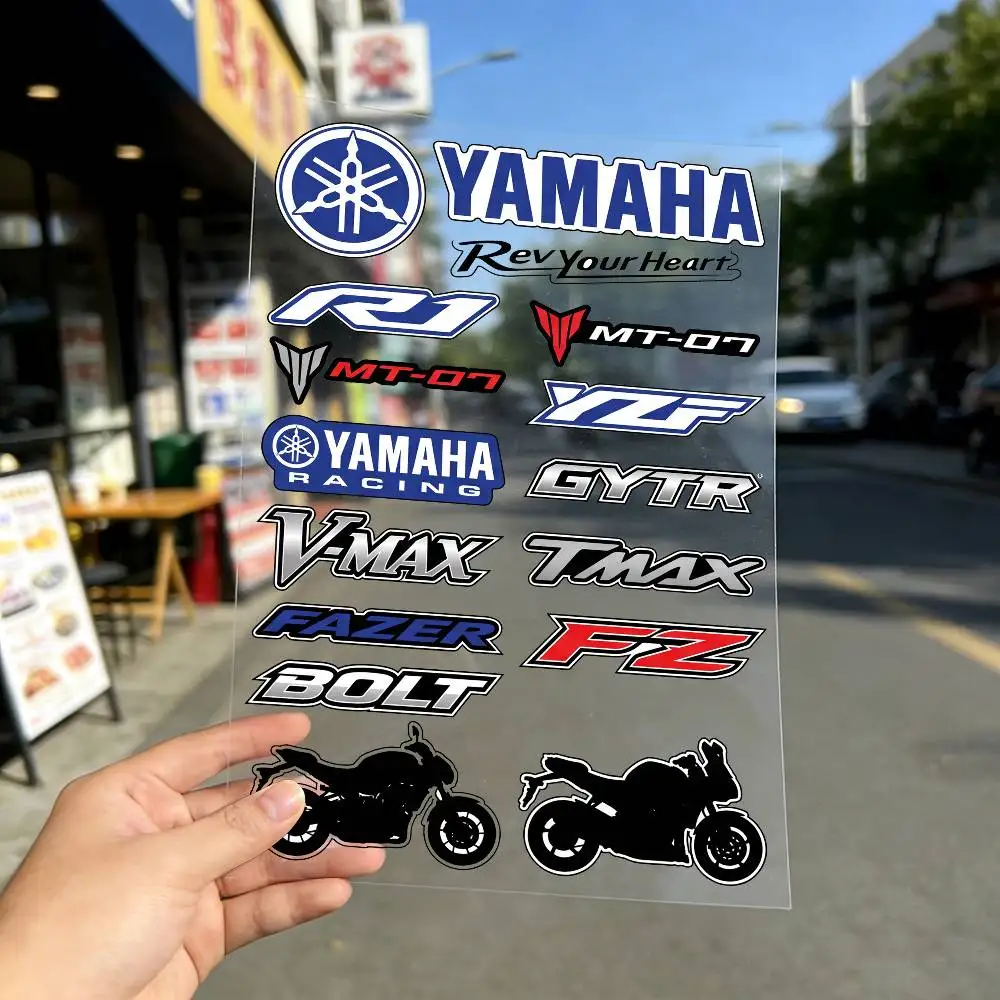 For Yamaha Fashion Universal Scratch Resist Reflective Waterproof Stickers For Auto Motorcycle Helmet Mug Refrigerator