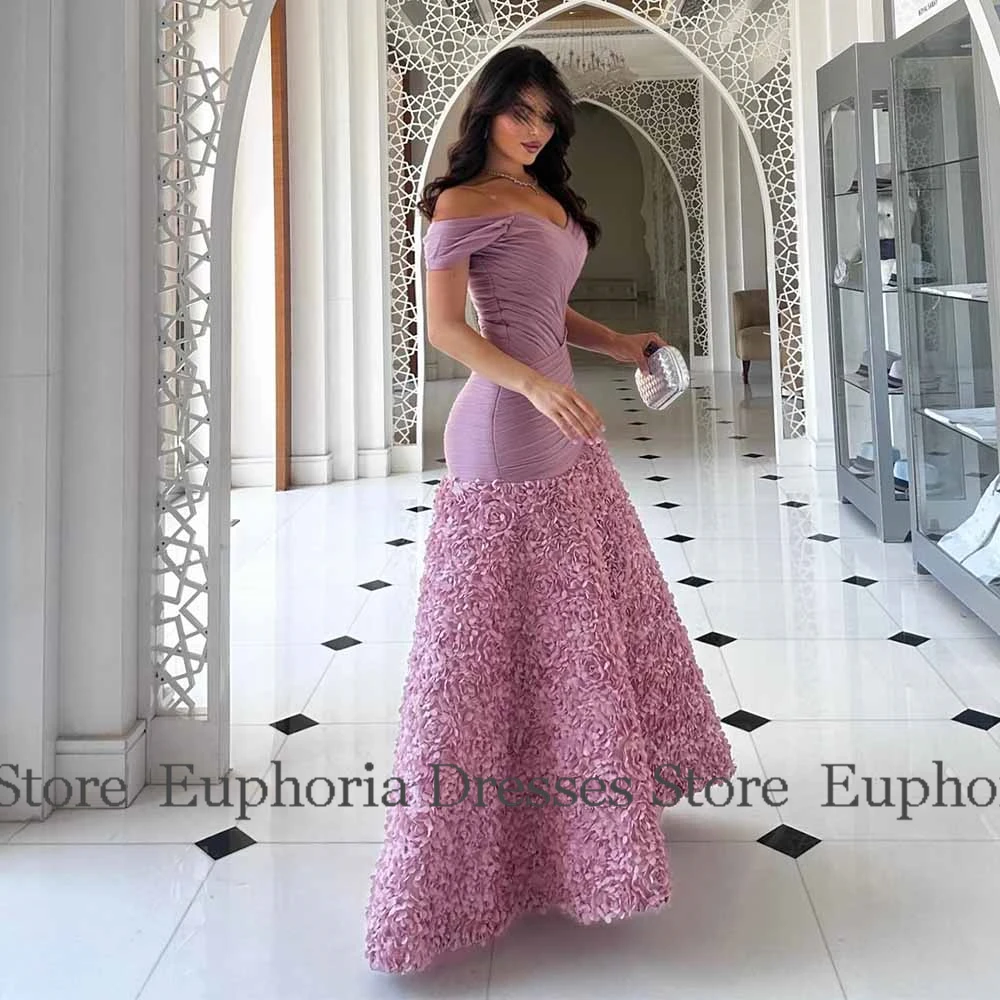 エレガントなパーティードレス レディース 2025 シフォン マーメイド/トランペット セレブリティドレス バーガンディ オフショルダー アップリケ付き イブニングドレス