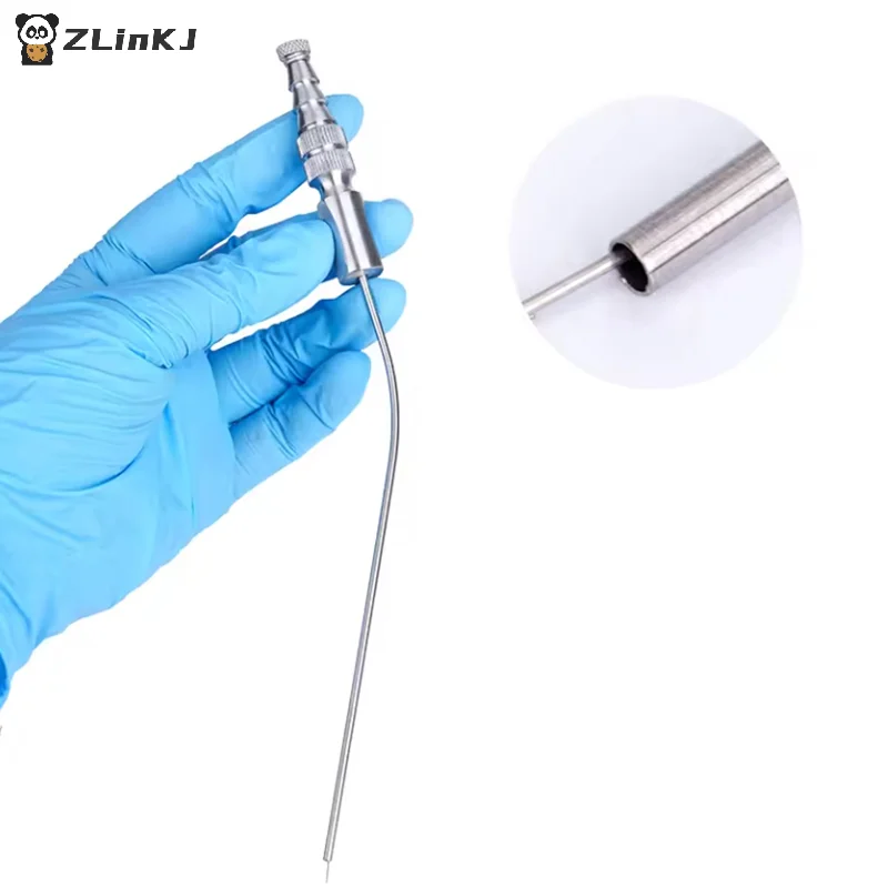 

▶1Pcs Dental Surgery Aspirator Stainless Steel Suction Tube Laboratory Tube 3mm/4mm/5mm Implant Surgical Tool