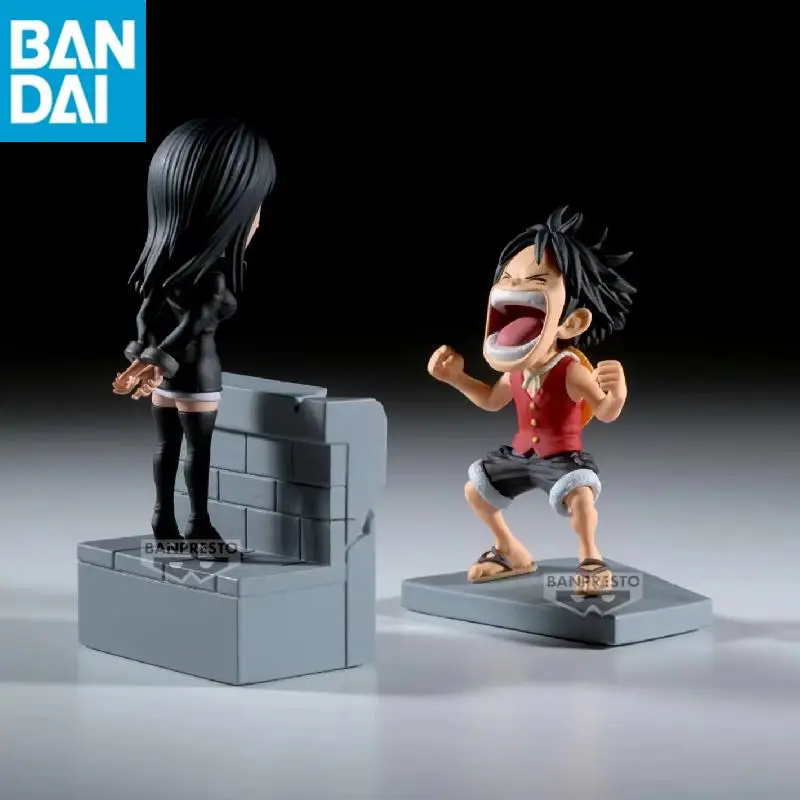 Original BANDAI Banpresto WCF Vol.17 ONE PIECE Nico Robin Luffy Enies Lobby PVC Action Figure Toy