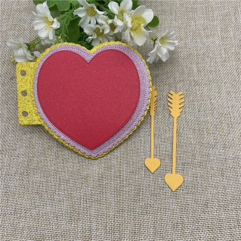 Bookmark love coration Metal cutting dies  mold Round hole label tag Scrapbook paper craft knife mould blade punch stencils dies