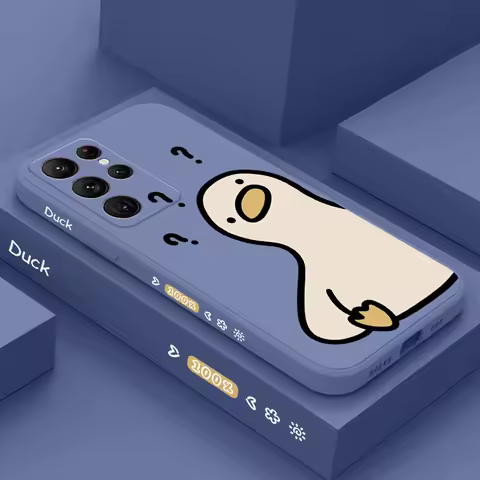 What A Duck Phone Case For Samsung Galaxy S25 S24 S23 S22 S21 S20 Ultra Plus FE S10 Note 20 Ultra 10 9 Plus Cover