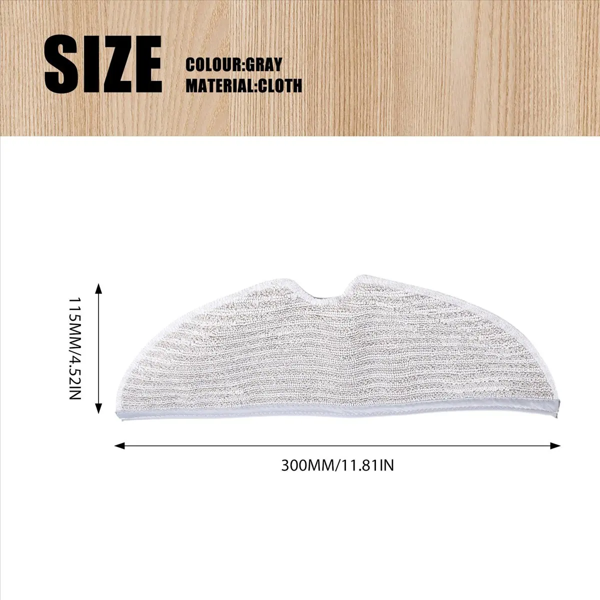 newA10R 10Pcs Full Coverage Mopping Cloths for S5 S50 S51 S55 S6 S6 MAXV S5 MAX Vacuum Cleaner