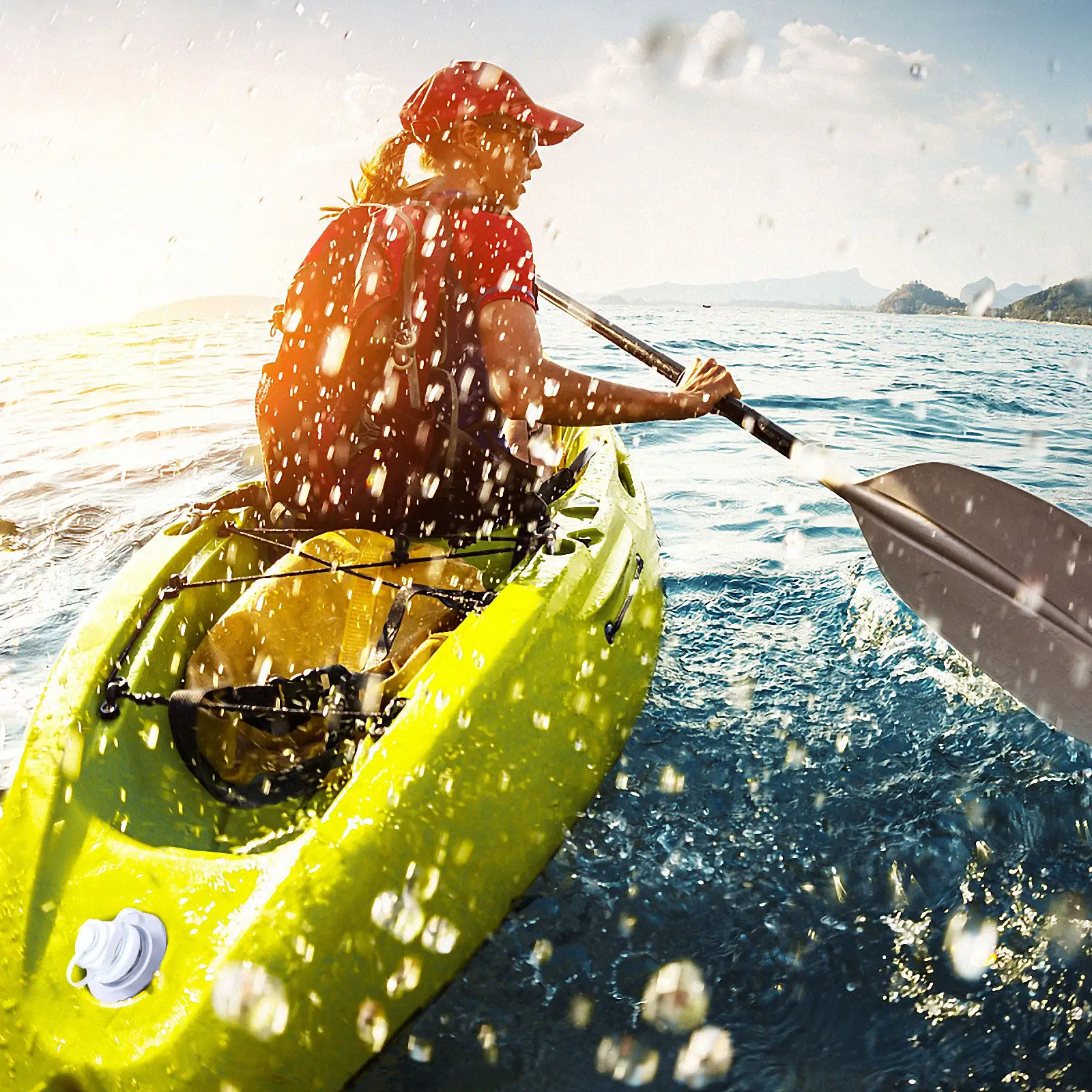 

Комплект из 2 шт. высококачественных односторонних воздушных клапанов Boston из ТПУ с резьбовым соединением для надувных байдарок и плотов